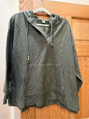 Old Navy Olive Green Hooded Pullover Sweatshirt